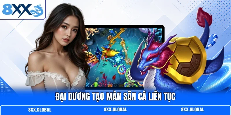 Đại dương tạo màn săn cá liên tục