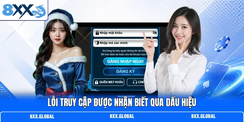 Lỗi truy cập được nhận biết qua dấu hiệu